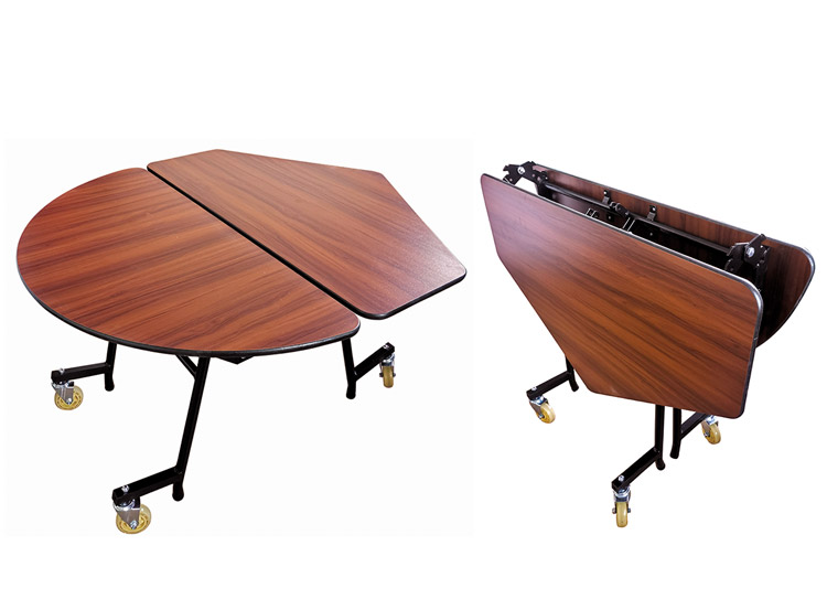 圓形無凳面折疊餐桌